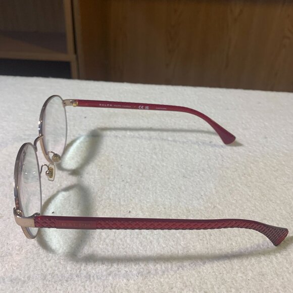 Ralph Ralph Lauren Eyeglasses RA6050 53-17 140 Red Gold Frames With Case - Picture 10 of 10